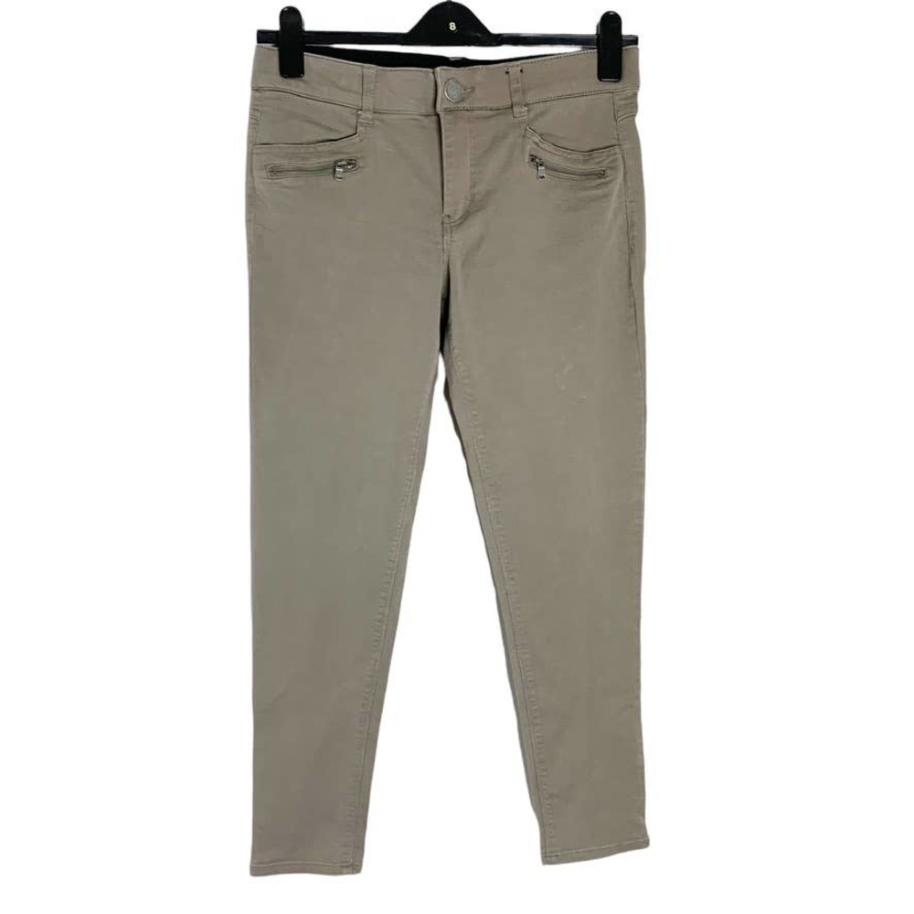 Democracy Ab Technology Freedom Ankle Skimmer Stretch Jeans Tan Khaki Size 10